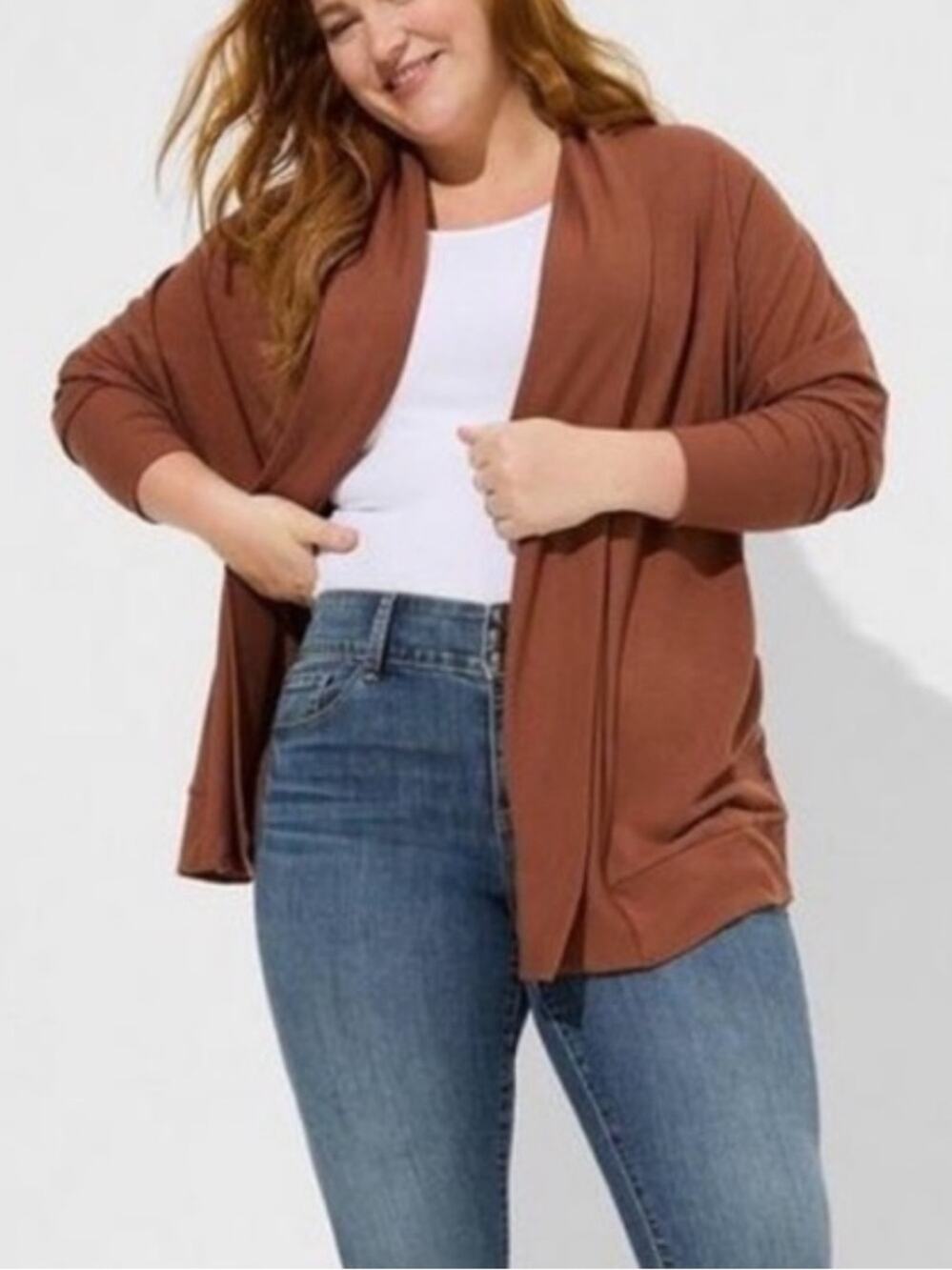 Torrid Super Soft Rib Dolman Sleeve Cardigan 1/2 40741032